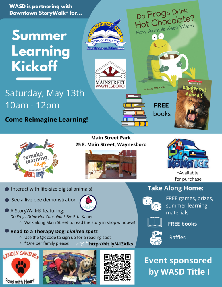 Summer Learning Kickoff EventSaturday, May 13th Summitview