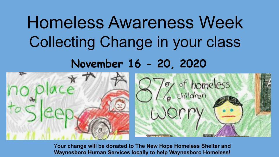 Homelessness Awareness Week Fairview Elementary School