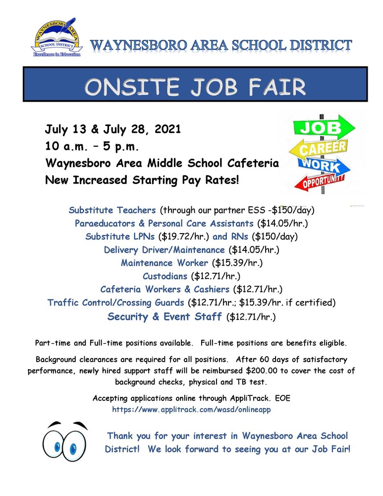 WASD Job Fair Flyer