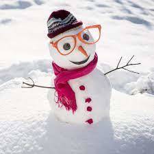snowman with glasses