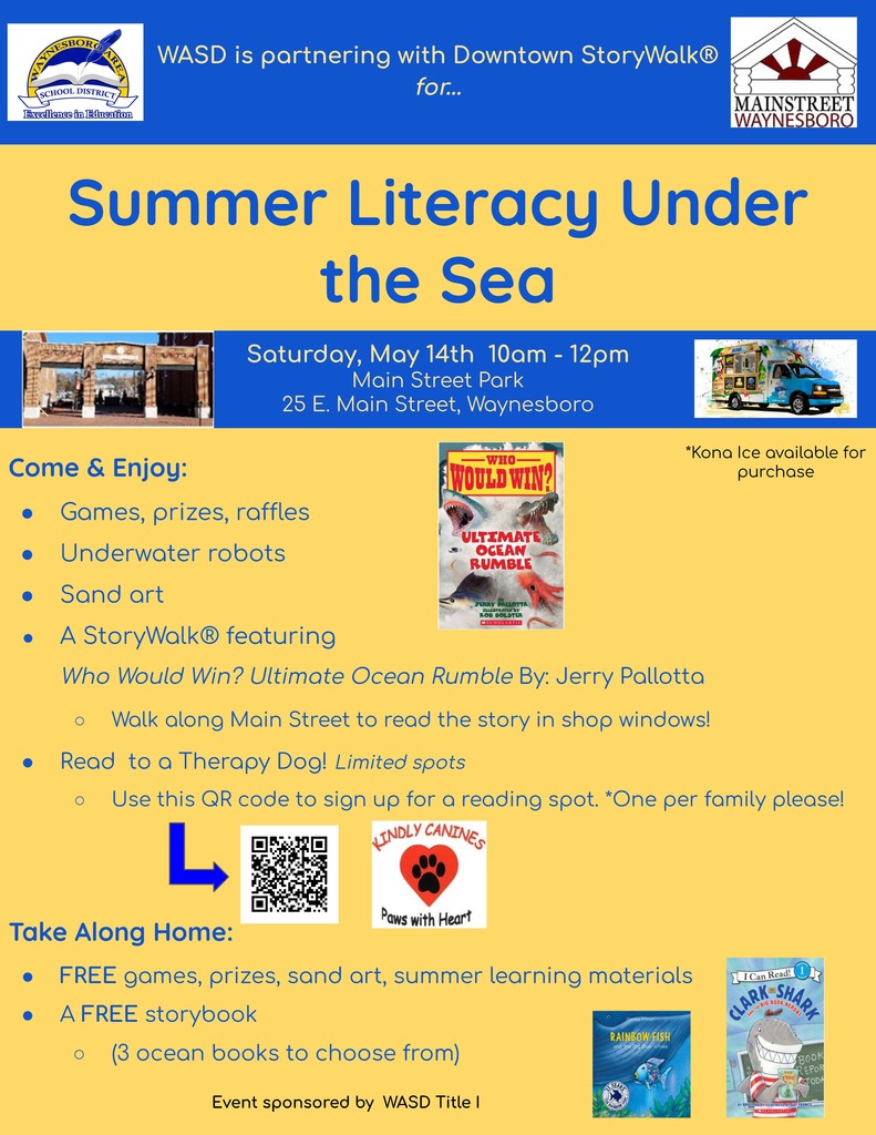 Summer Literacy Under the Sea Information